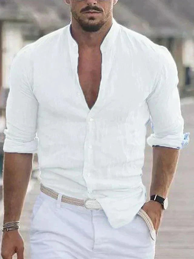 Breathable Summer Mens Casual Shirt