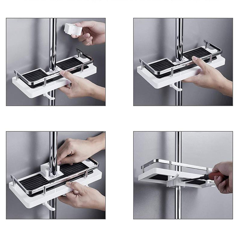 Easy Install Shower Caddy - Compact Bathroom Shelf