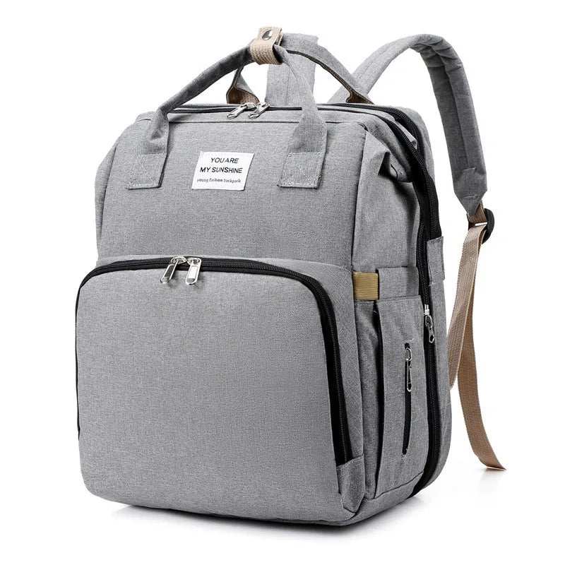 Practical Baby Changing Bag with Portable Bed & USB Charger