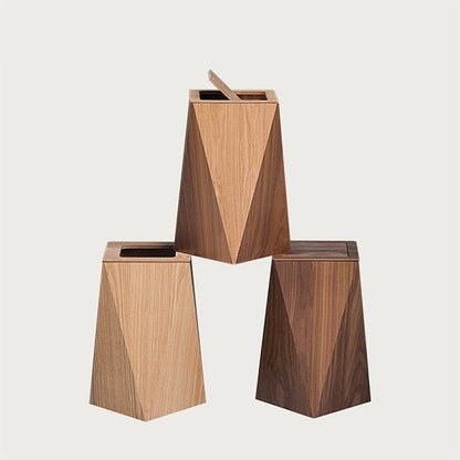 Simple Wood Trash Can for Home and Office