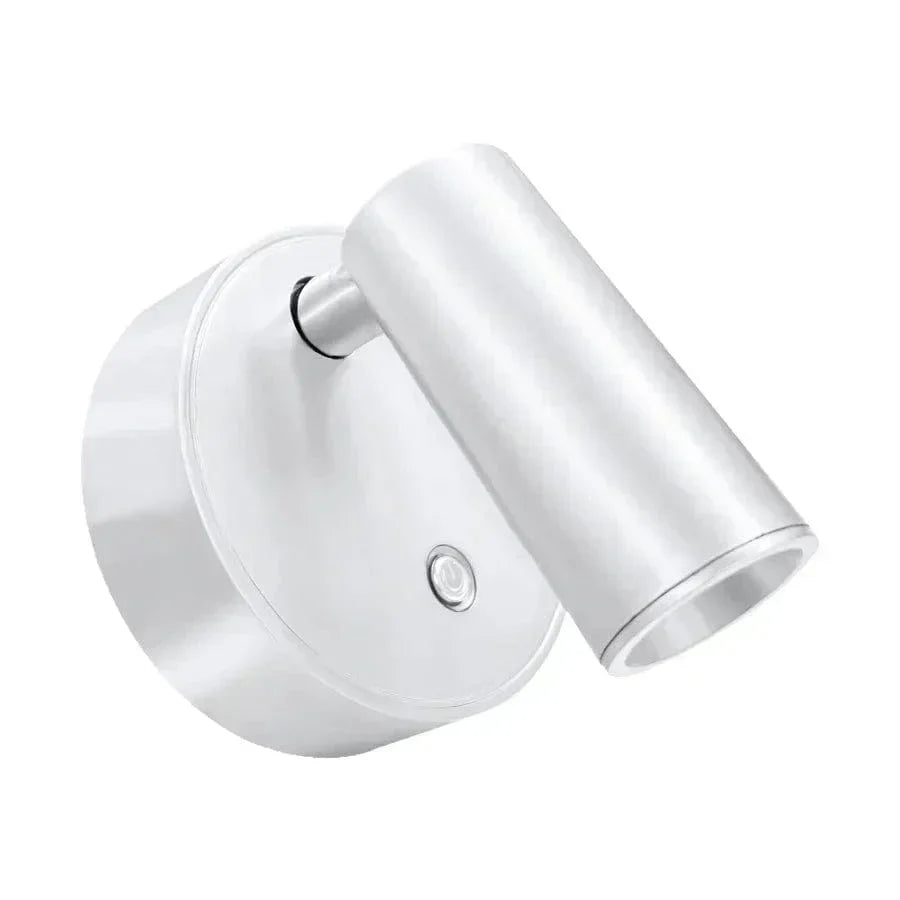 Rechargeable LED wall light with touch control, 360° rotation, magnetic base; compact, sleek design for versatile lighting.
