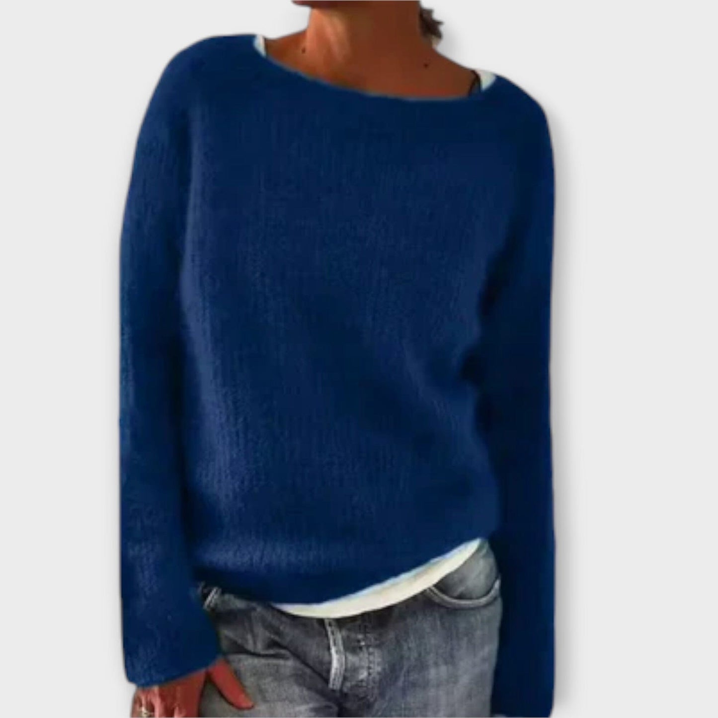 Classic Crew Neck Knit Sweater