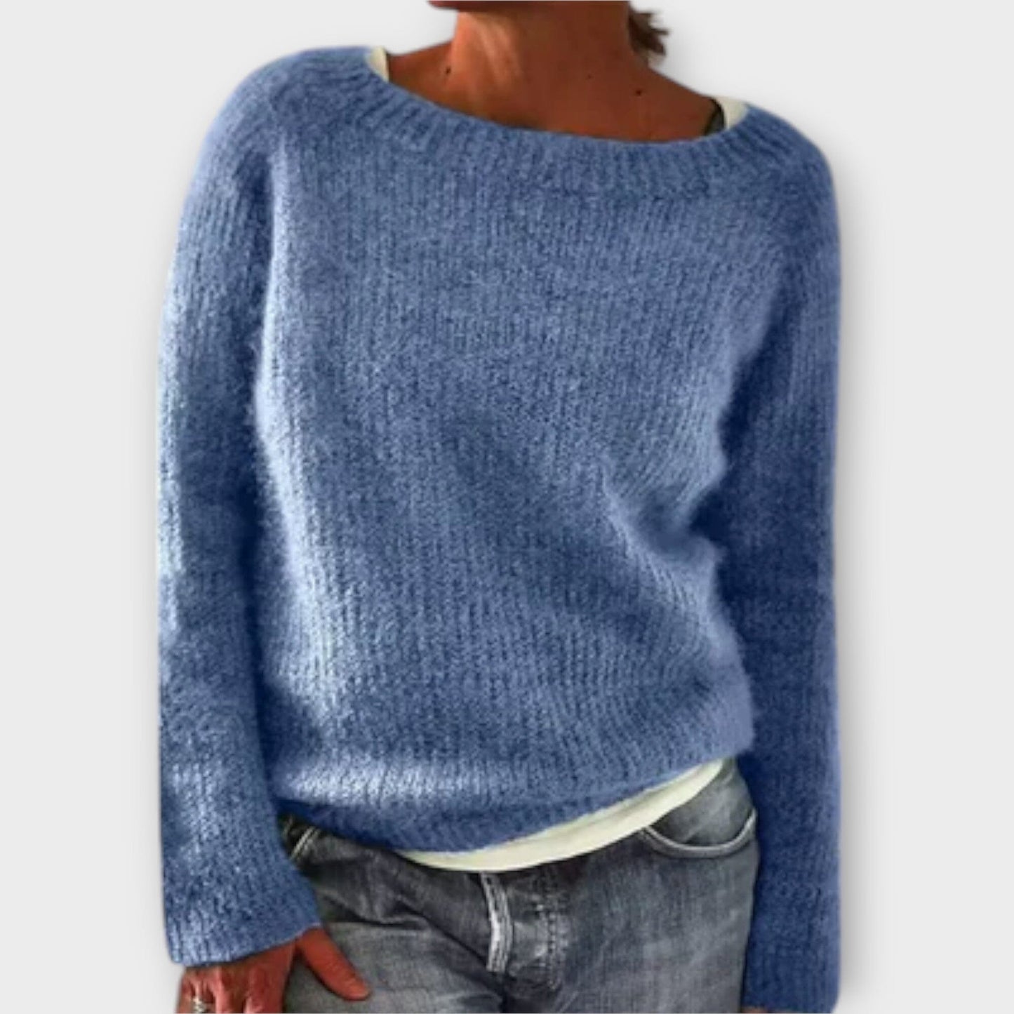Classic Crew Neck Knit Sweater