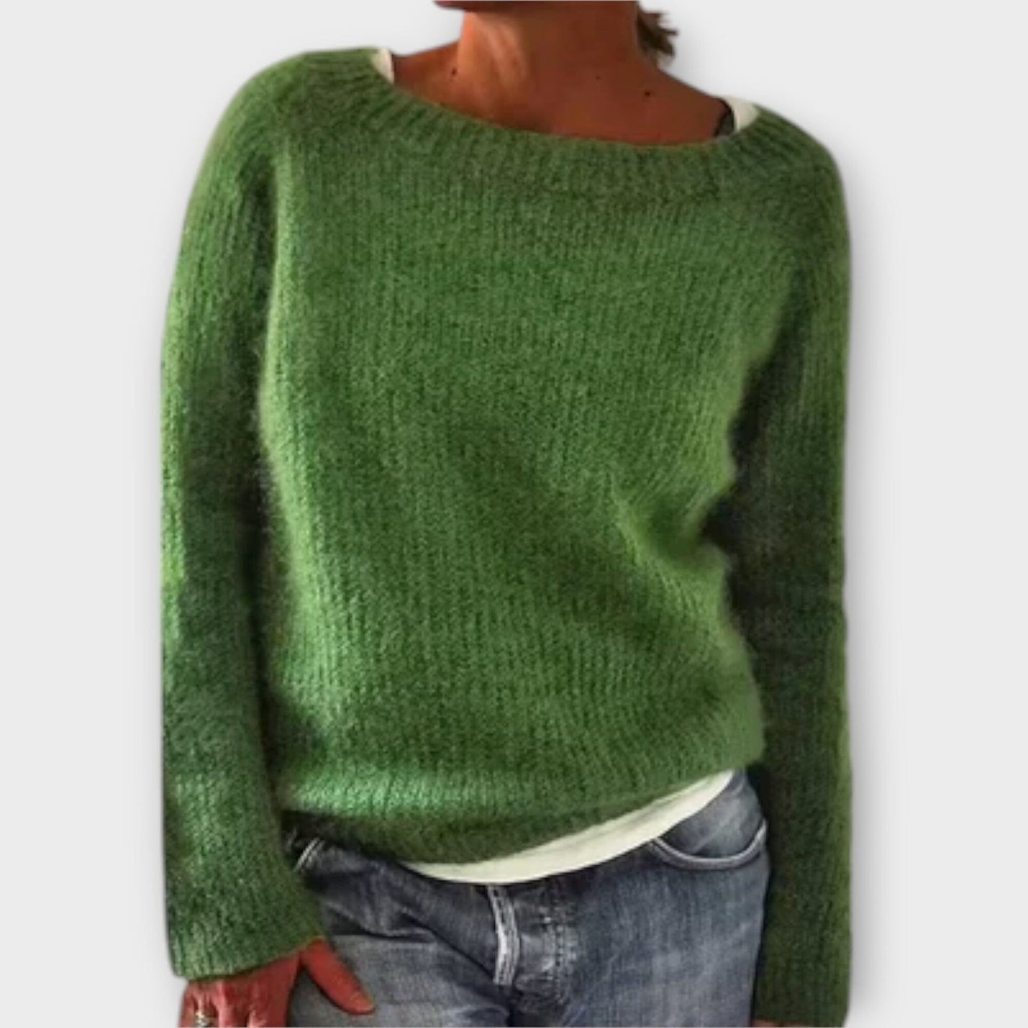 Classic Crew Neck Knit Sweater