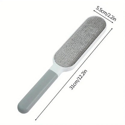 Reusable microfiber dust brush with soft bristles, ideal for cleaning dust, lint, and pet hair from various surfaces efficien