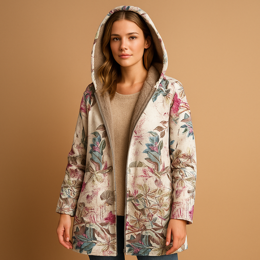Warm Women's Hooded Fleece Jacket - Luxivelle