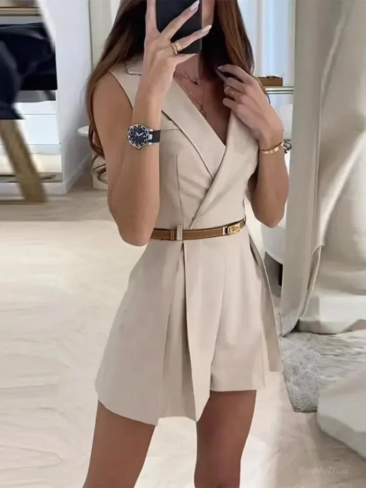 Stylish Fit Blazer Jumpsuit