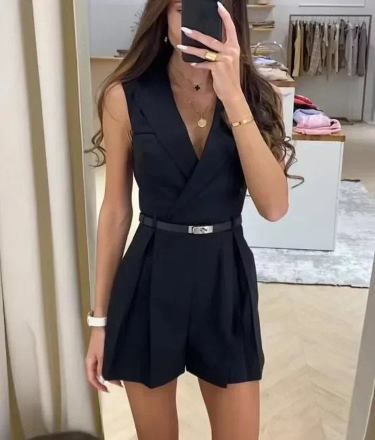 Stylish Fit Blazer Jumpsuit