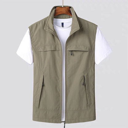 Men's Casual Short Sleeve Pocket Sweater