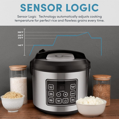 Large Capacity Smart Rice Cooker - Stainless Steel