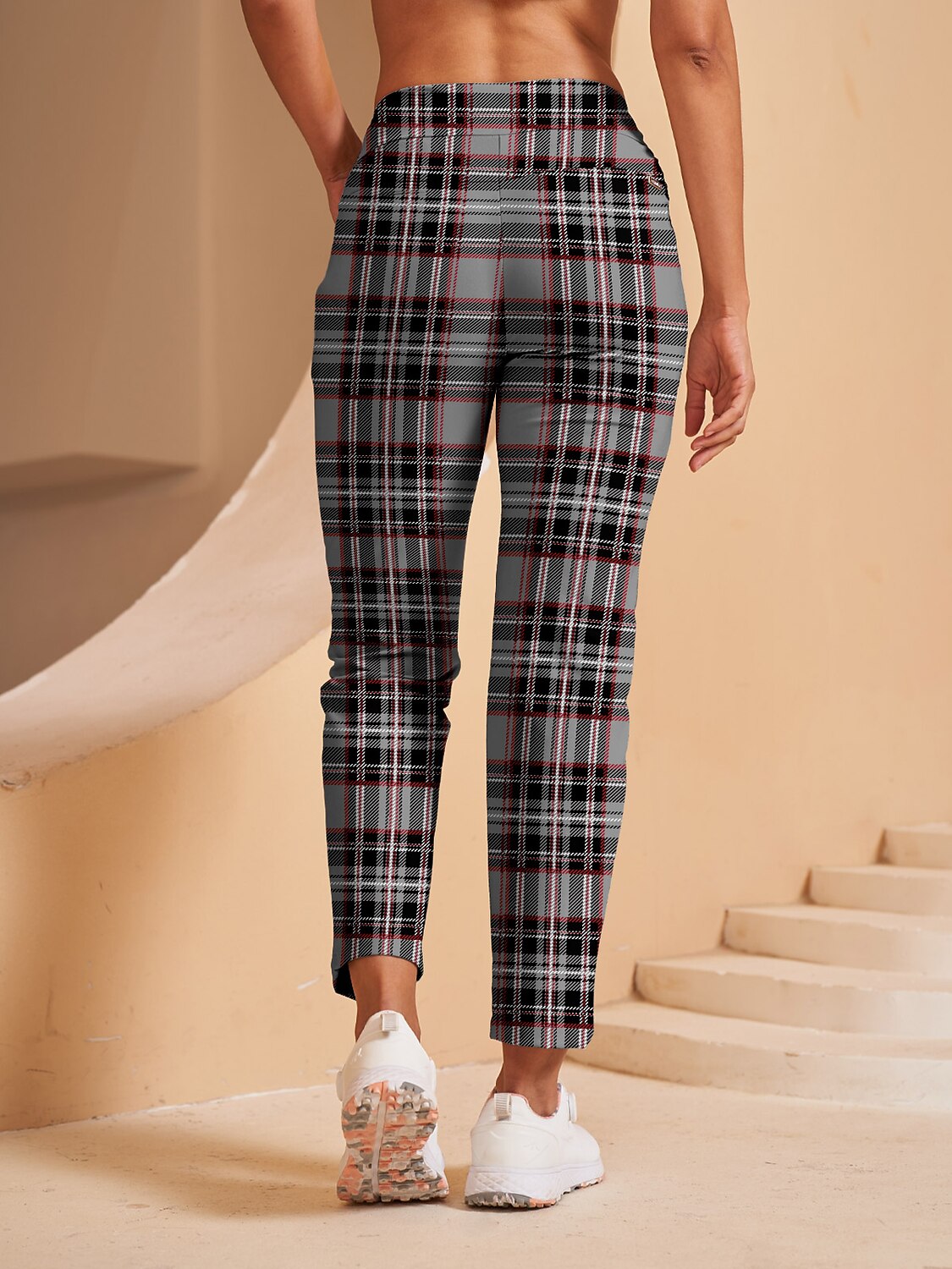 Comfortable 28 Inch Stretchy Slim Fit Ankle Pants