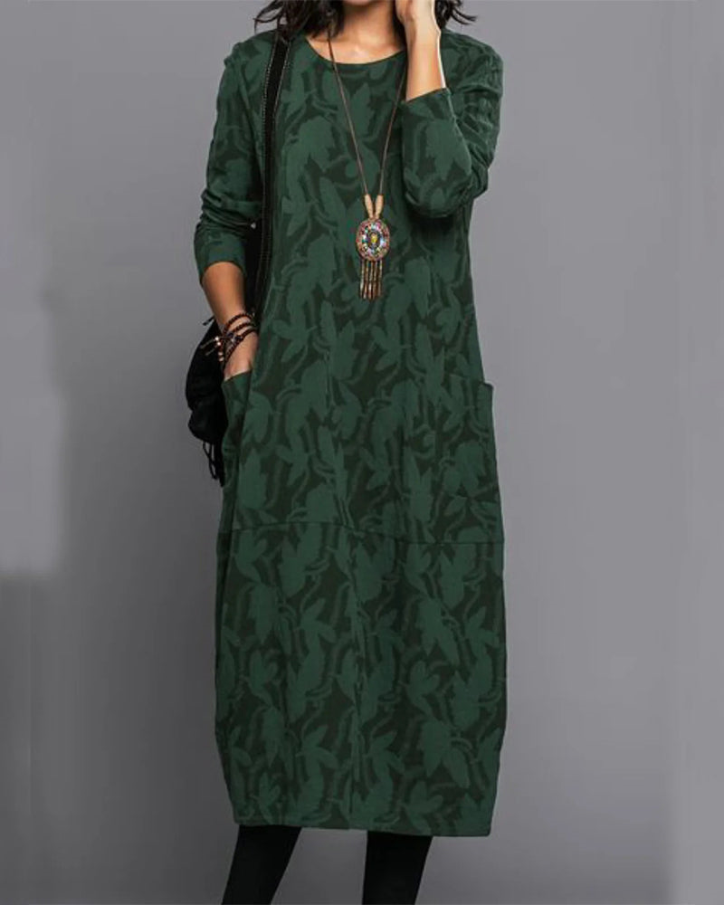 Cozy Long Sleeve Women's Winter Dress