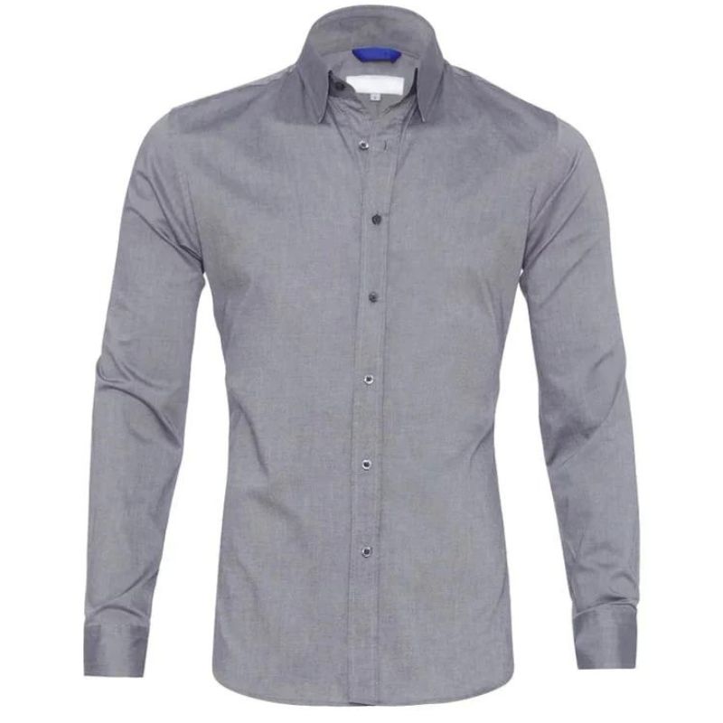 Smooth Zip Up Men's Dress Shirt