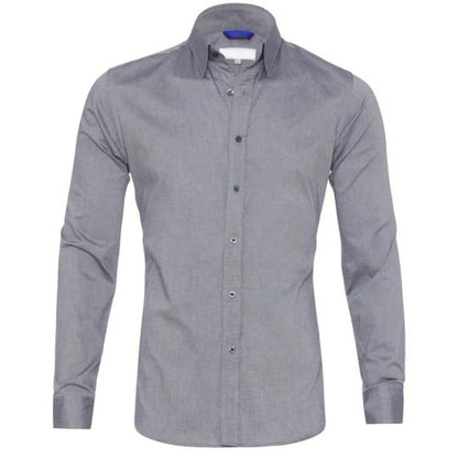 Smooth Zip Up Men's Dress Shirt
