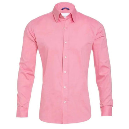 Smooth Zip Up Men's Dress Shirt