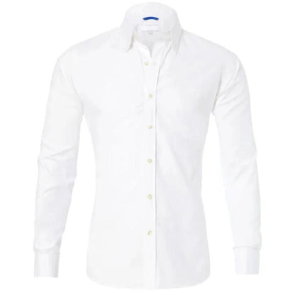 Smooth Zip Up Men's Dress Shirt