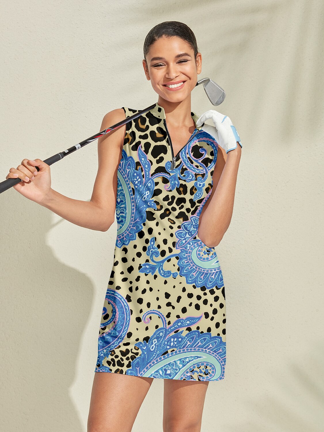 Fun Outdoor V Neck Sundress UPF 50 Plus - Luxivelle