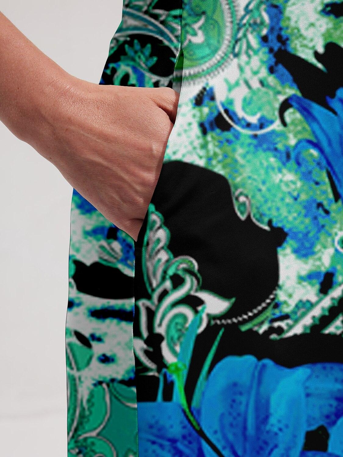 Vibrant Summer Sleeveless Maxi Dress UPF 50+ Protection