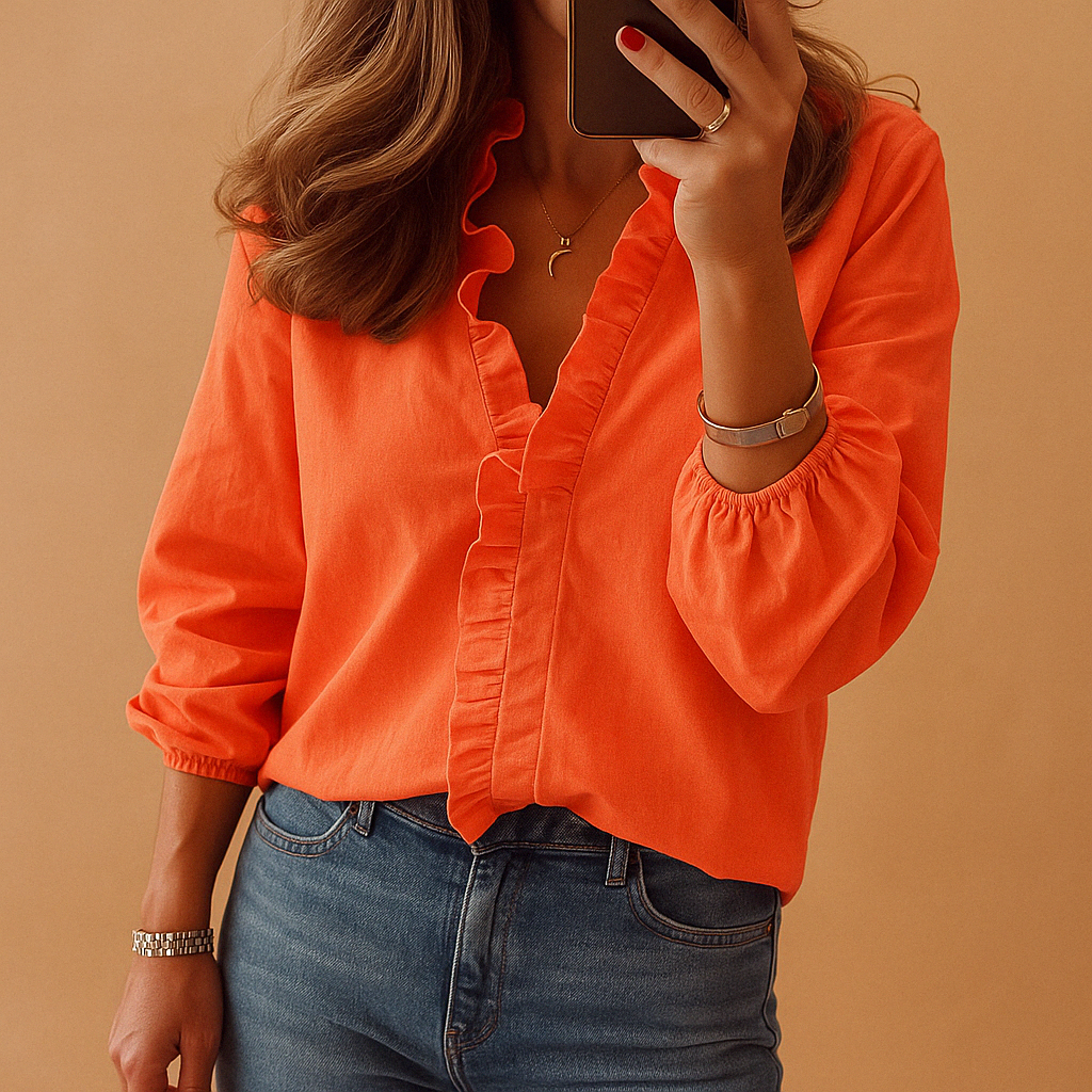 Feminine Chiffon Blouse for Ladies - Luxivelle