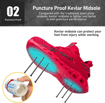 Lightweight Ventilated Safety Work Shoes