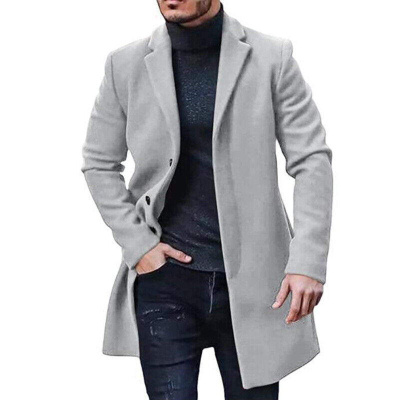 Timeless Slim Fit Mens Overcoat