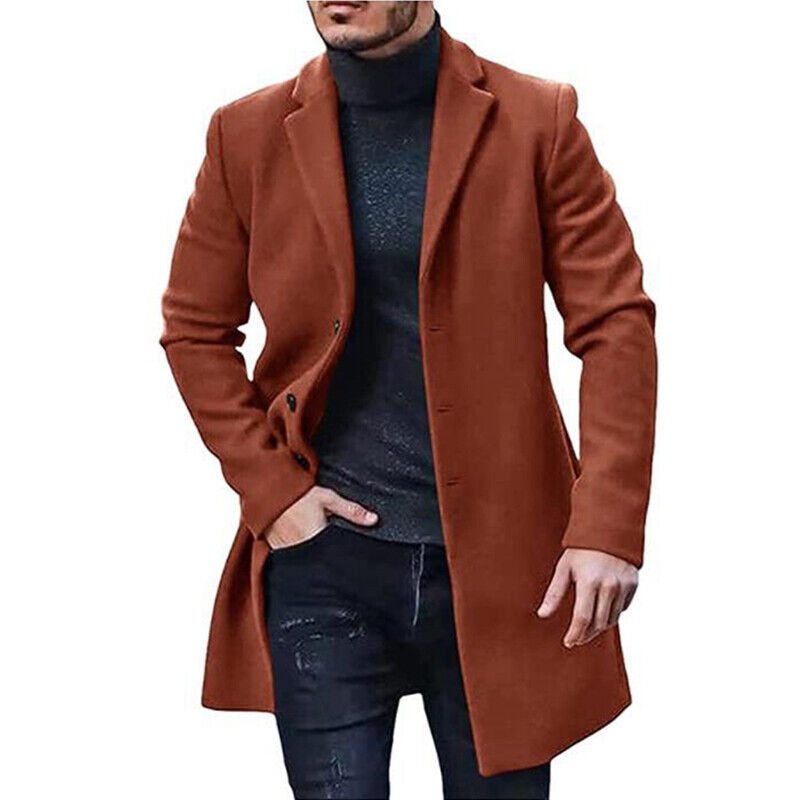 Timeless Slim Fit Mens Overcoat