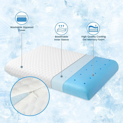 Breathable Cooling Gel Memory Pillow