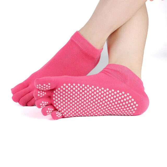 Anti-Slip Yoga Grip Socks (3-Pack)