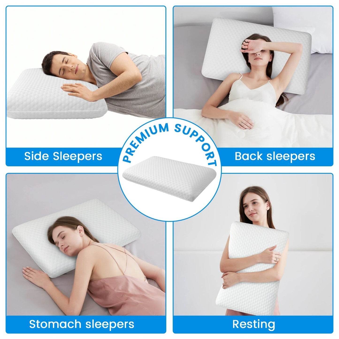 Breathable Cooling Gel Memory Pillow