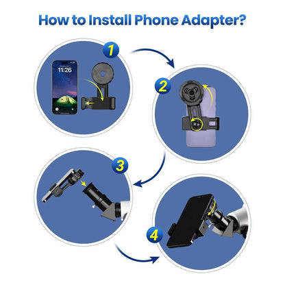 Easy Use 210X Beginner Telescope with Phone Adapter