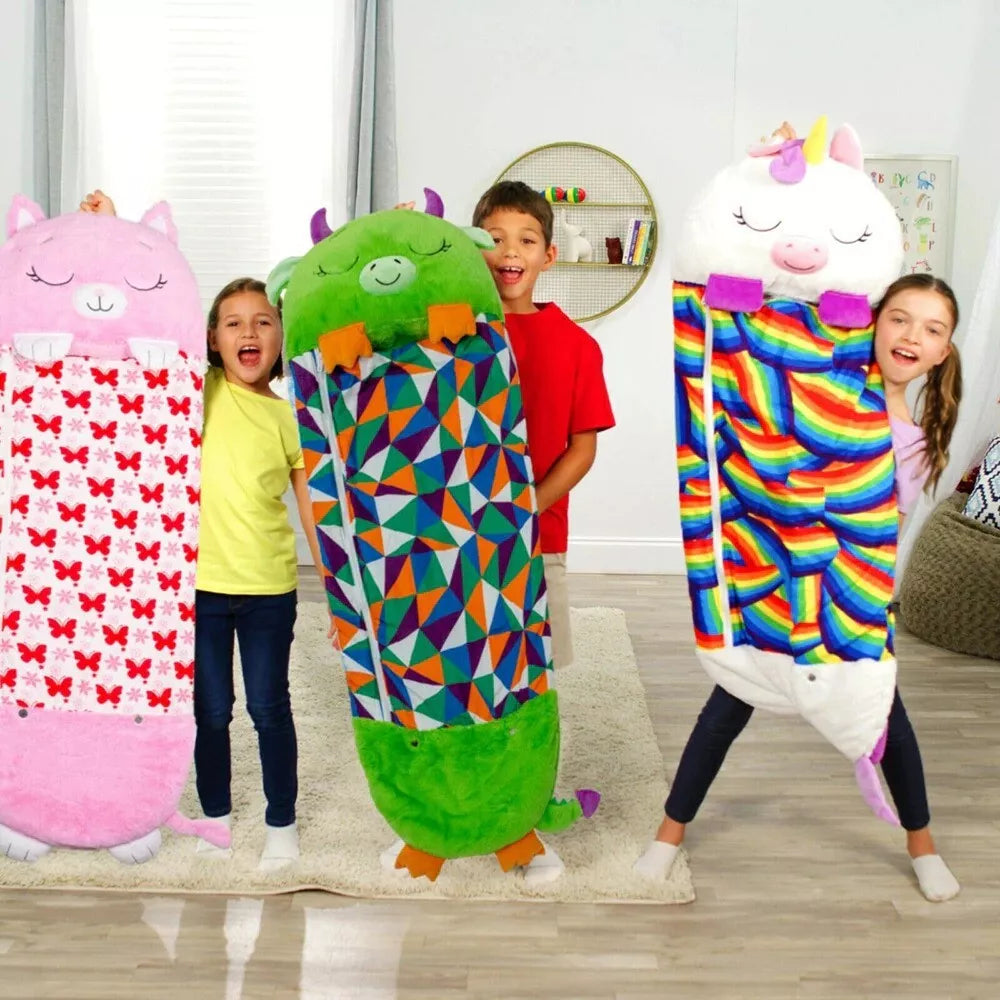Comfy Kids Sleeping Bag - Warm Fun Slumber Bag for Boys Girls - Luxivelle