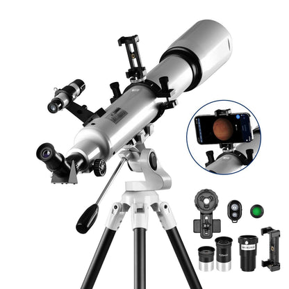 Easy Use 210X Beginner Telescope with Phone Adapter - Luxivelle