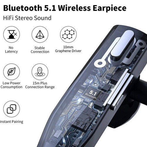 Long Lasting Wireless Bluetooth 5.1 Noise Cancelling Headphones