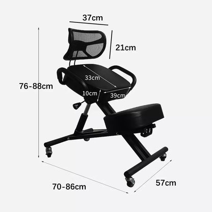 Ergonomic Desk Chair with Lumbar Support - Stool with Wheels