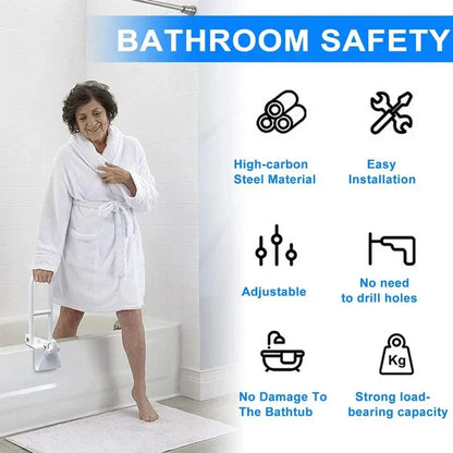 Easy Install Bathroom Grip Bar for Elderly Support