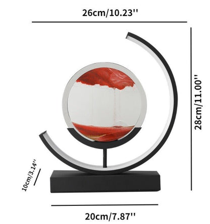 Calming Ocean Wave Tabletop Lamp with Moving Sand