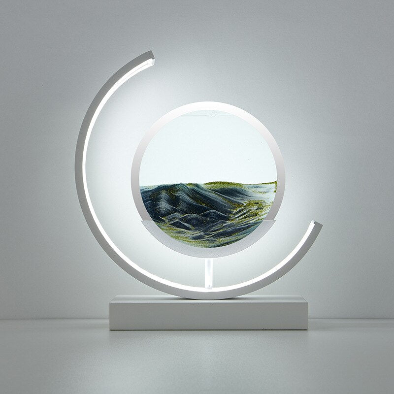 Calming Ocean Wave Tabletop Lamp with Moving Sand