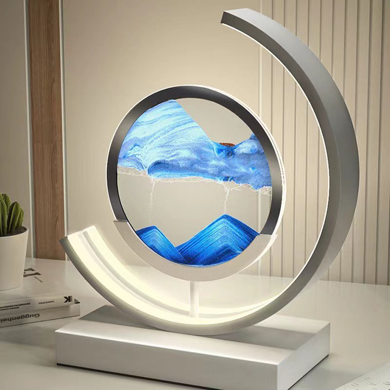 Calming Ocean Wave Tabletop Lamp with Moving Sand