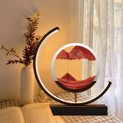 Calming Ocean Wave Tabletop Lamp with Moving Sand