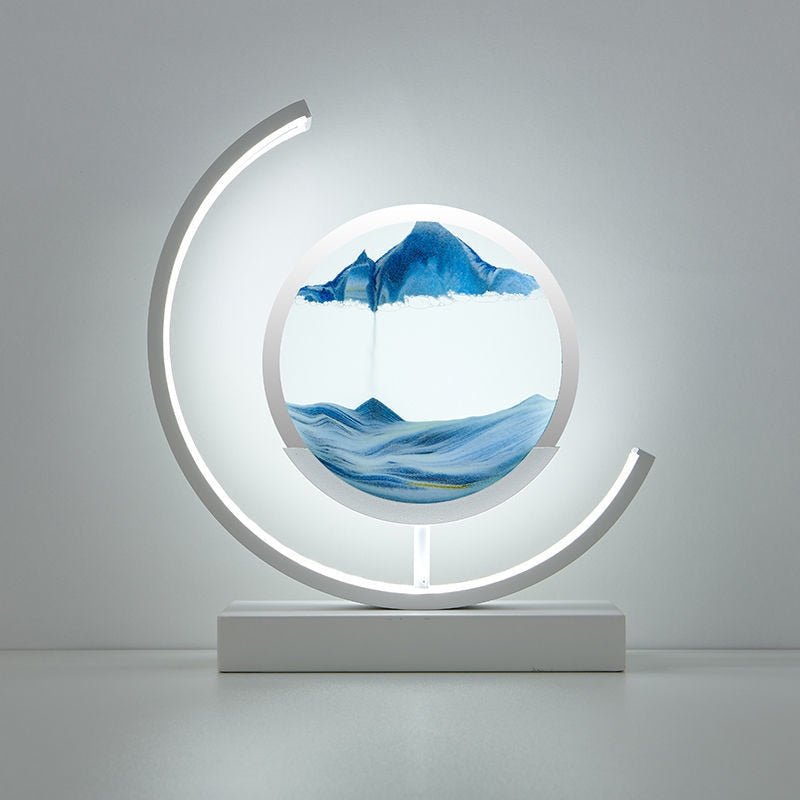 Calming Ocean Wave Tabletop Lamp with Moving Sand