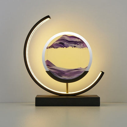 Calming Ocean Wave Tabletop Lamp with Moving Sand