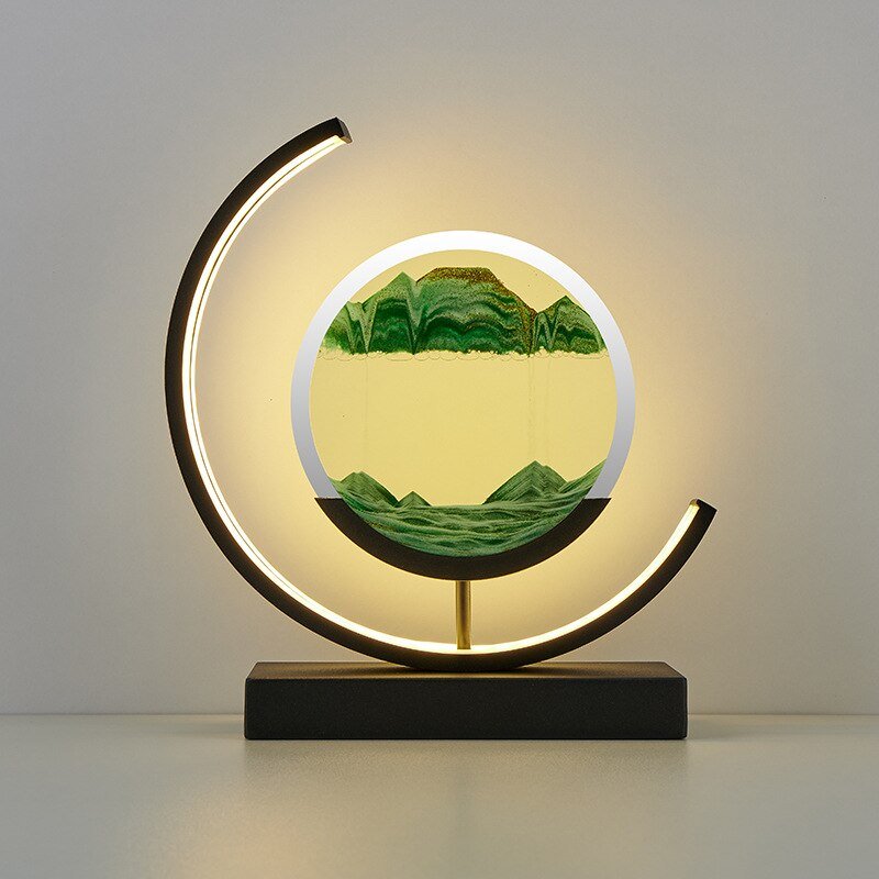 Calming Ocean Wave Tabletop Lamp with Moving Sand
