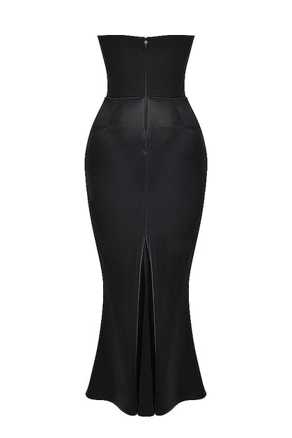 Victoria | Strapless Corset Maxi Dress