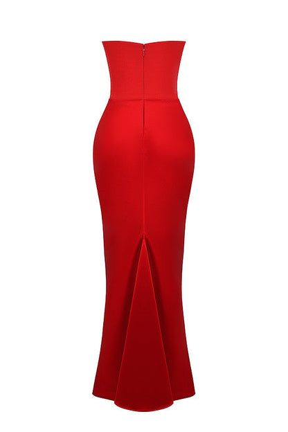 Victoria | Strapless Corset Maxi Dress