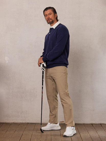 Classic Men's Golf Casual Button Down Sweatshirt