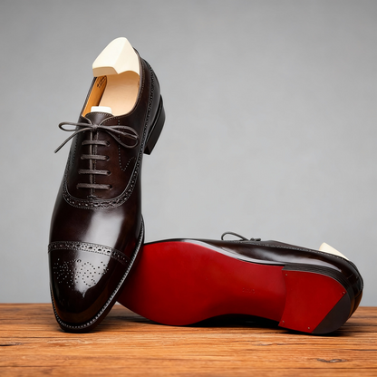 Traditional Leather Mens Lace Up Shoes