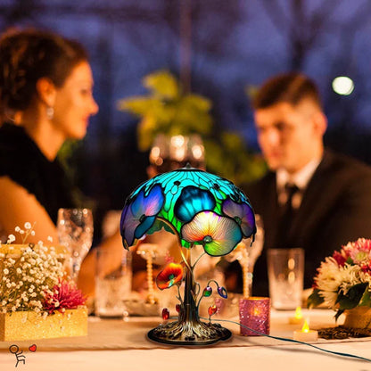 Colorful Glass Accent Table Lamp - Luxivelle