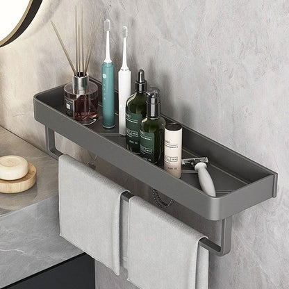 Contemporary White Bathroom Shelf