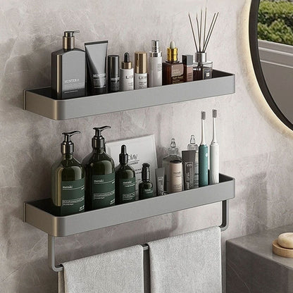 Contemporary White Bathroom Shelf