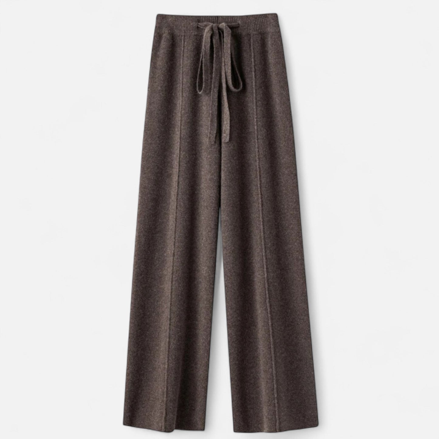 Comfortable Wool Flared Leg Knit Pants